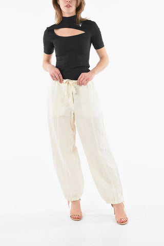 Linen Pants With Drawstring