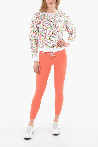 SWIM Felpa Girocollo con Fantasia Cuori e Logo