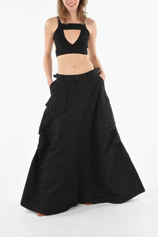 Ripstop Maxi Skirt With Cargo pockets