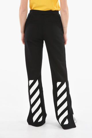 Cotton DIAG TAPERED Palazzo Sweatpants