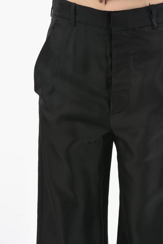 Pantaloni Slouchy BONNE in Gabardine con Risvolto alla Caviglia