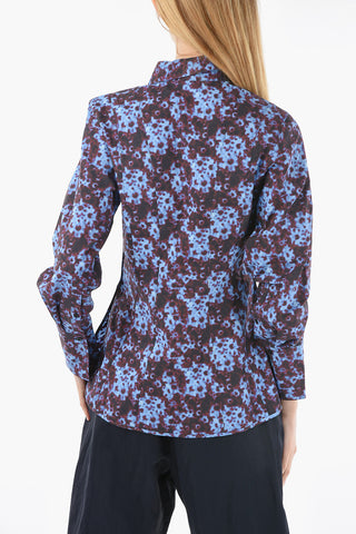 WHITE LABEL Patterned SUNFLOWER Sculptured Shirt