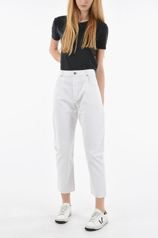 ETOILE Cropped NEASR Denims with Applicated Logo 17cm