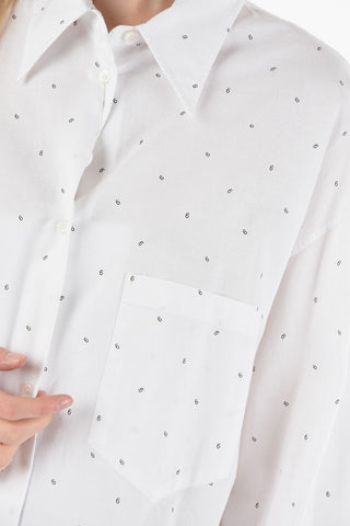 MM6 Oversized Fit Cotton Midi Shirt Dress