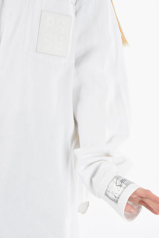 Oversized Denim Shirt With Breast Pocket