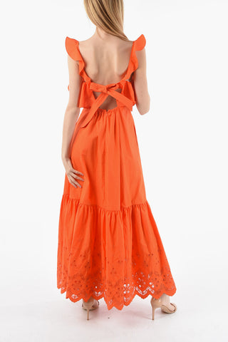 Open Back Sleeveless Maxi Dress