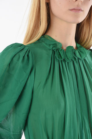 Belted Silk Dress