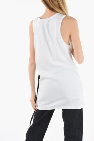 Solid Color SEVA Tank Top with Lace Detail