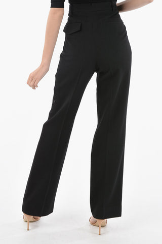 Pantaloni Sartoriali TREES a Gamba Diritta in Lana Vergine