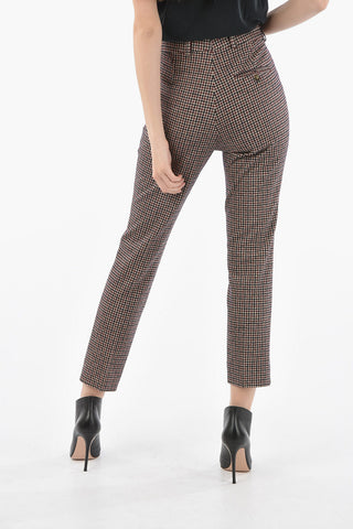 Houndstooth Cotton and Wool Pants
