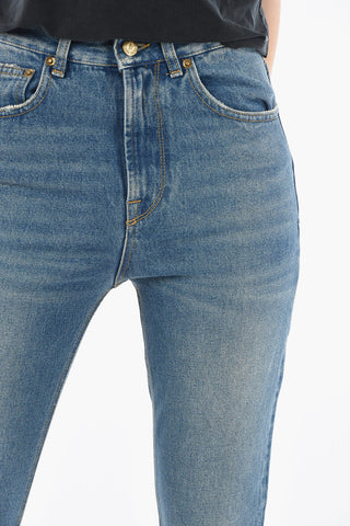 Visible Stitching Bootcut Jeans 25cm