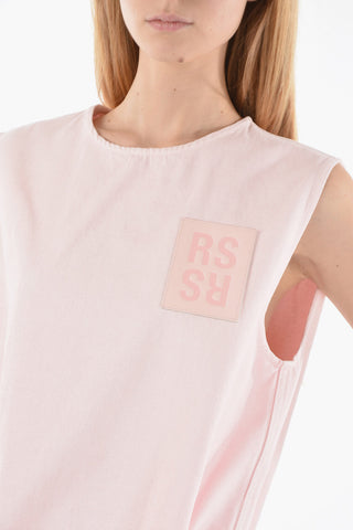 Short Sleeve Denim Shift Dress