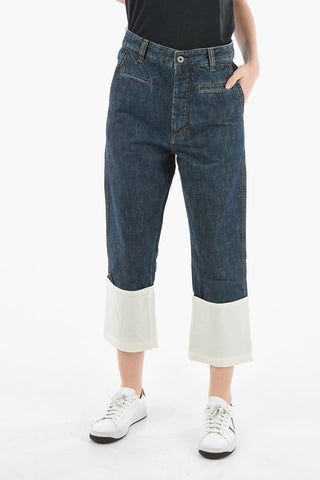 Flared FISHERMAN Denims with Contrasting Edges 21cm