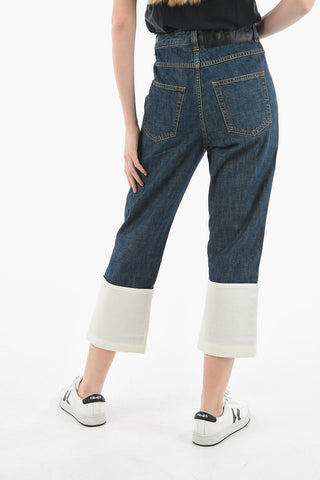 Flared FISHERMAN Denims with Contrasting Edges 21cm