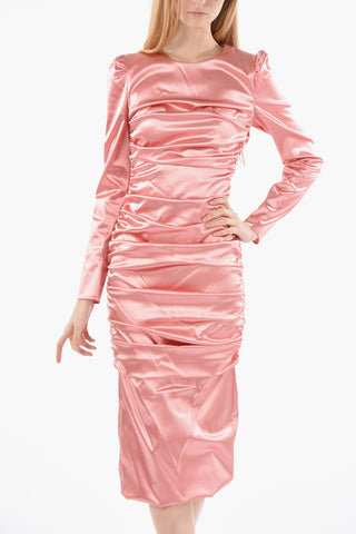 Vestito Maxi A Sirenetta Con Rouches
