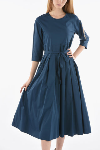 Crewneck Pleated Dress