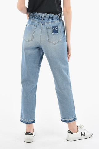 Belted Light Wash Candy Shaped Denims 17cm