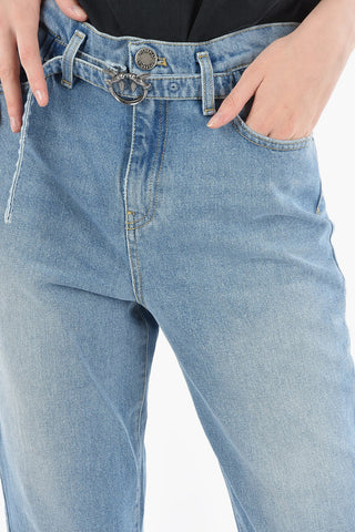 Belted Light Wash Candy Shaped Denims 17cm