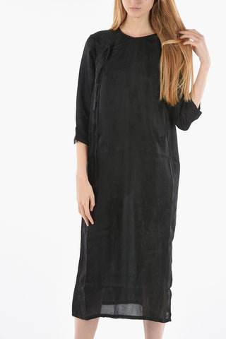 Jacquard Silk Blend AGINA Wrap Maxidress