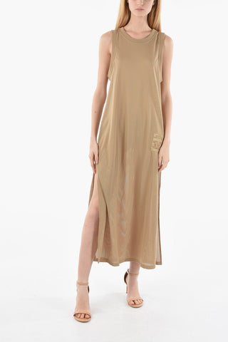 Sleeveless Perforated Dress