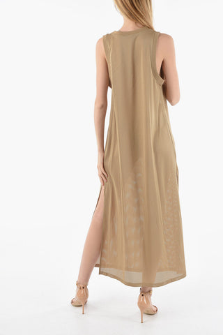 Sleeveless Perforated Dress