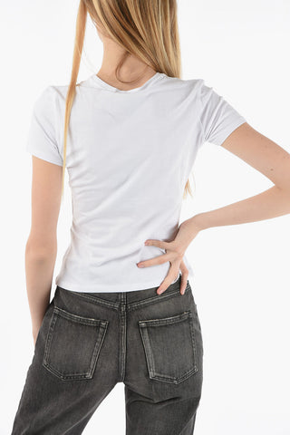 EMPORIO Crew-neck T-shirt with Embossed Logo