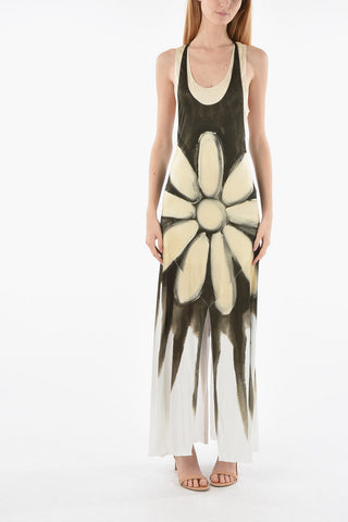Printed Viscose DRIPPING DAISY Maxidress