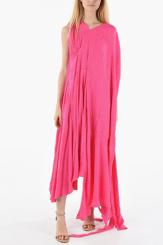 Vestito Maxi Asimmetrico Senza Manica