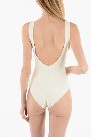 Logo Printed One-piece Swimsuit