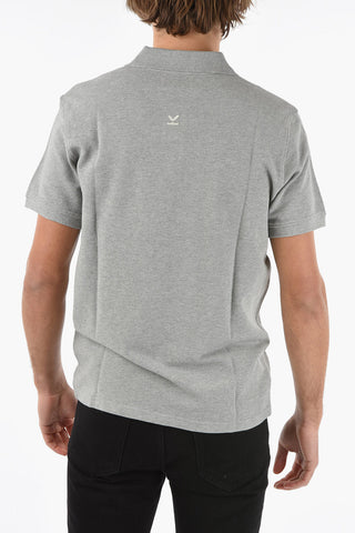 Cotton-hopsack Polo T-shirt with TIGER CREST Logo Patch