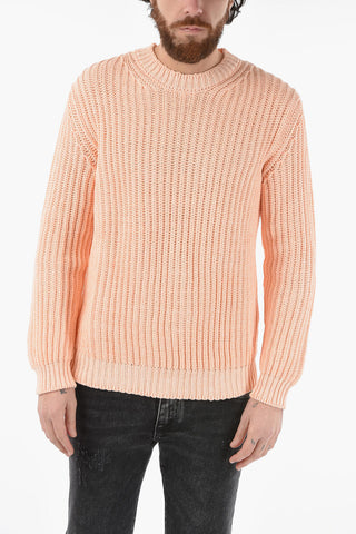 Solid Color Crew-neck Sweater