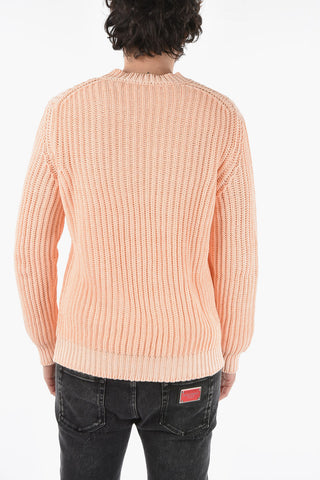 Solid Color Crew-neck Sweater