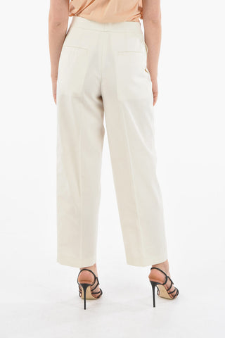 Pleated Carrot Fit Pants