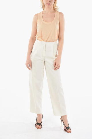 Pleated Carrot Fit Pants