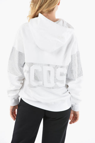 Rhinestone Details Hoodie