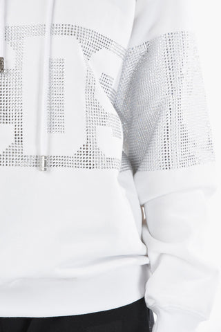 Rhinestone Details Hoodie