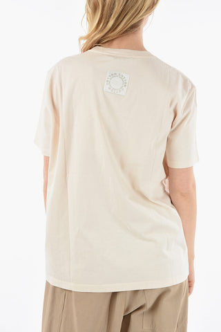 Crewneck T-shirt with Printed Logo