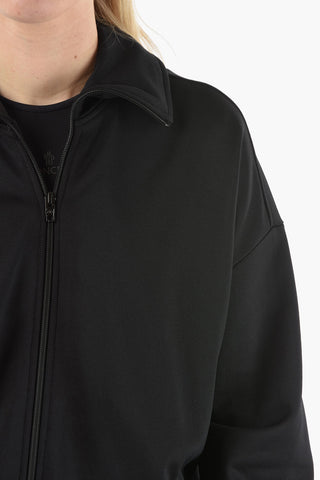 Oversized Sweatshirt with Zip Closure