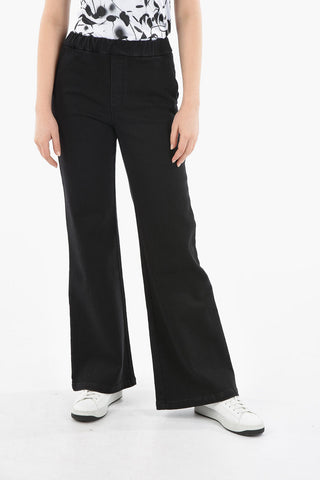 Elastic Waistband RINSE Bootcut Denims 30cm