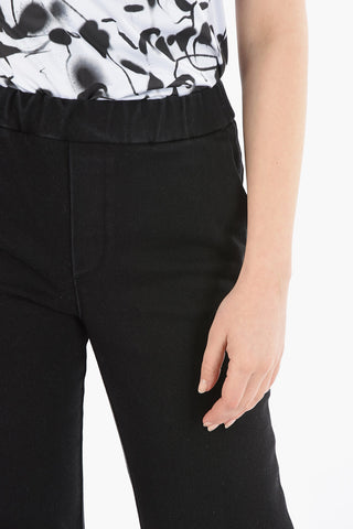 Elastic Waistband RINSE Bootcut Denims 30cm