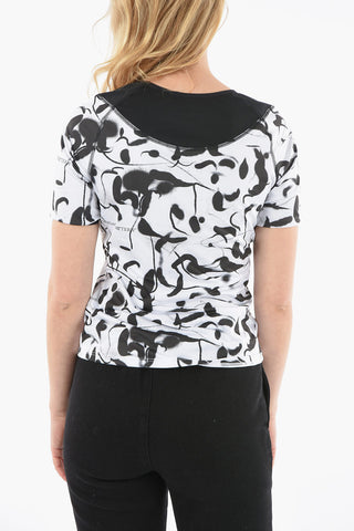 ACTIVE Printed Tech Fabric Crop Top