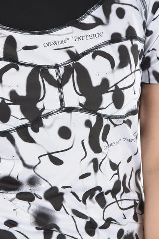 ACTIVE Printed Tech Fabric Crop Top