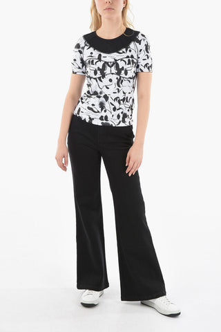 ACTIVE Printed Tech Fabric Crop Top