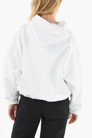 Sequined Embroidered Logo Hoodie
