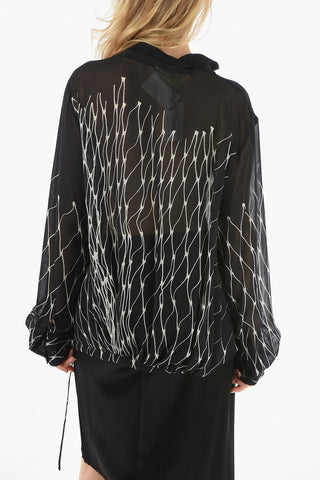 Deep Neckline CEDA Blouse