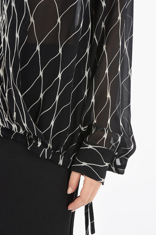 Deep Neckline CEDA Blouse