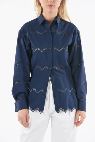 Camicia con Ricami Laserati