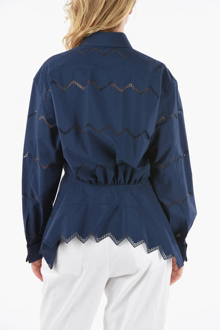 Camicia con Ricami Laserati
