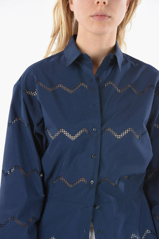 Camicia con Ricami Laserati