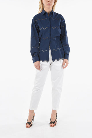 Camicia con Ricami Laserati